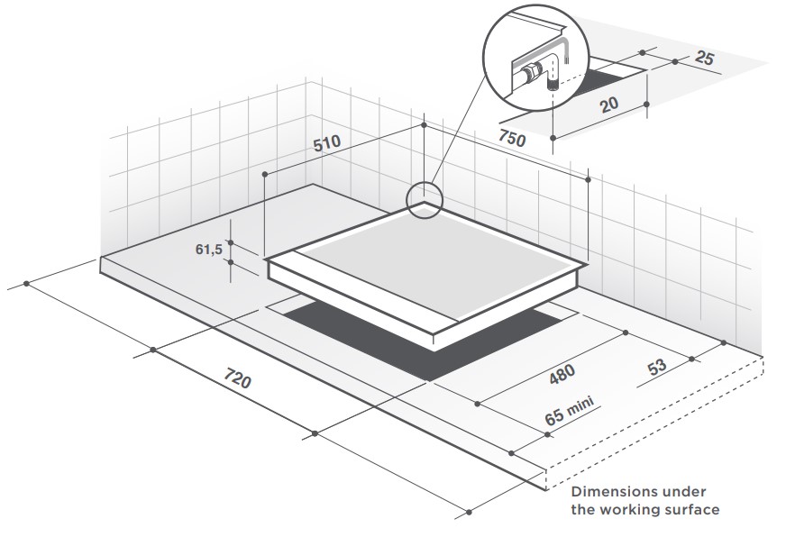 Газовая варочная панель 70см De Dietrich DPE7729XF